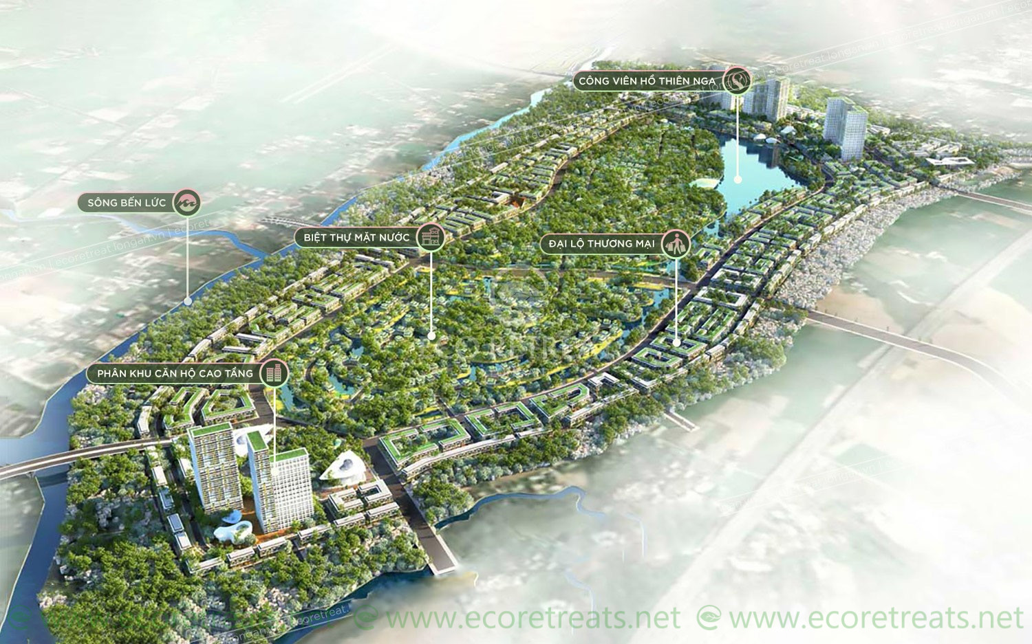 Mặt Bằng Eco Retreat Long An Ecopark