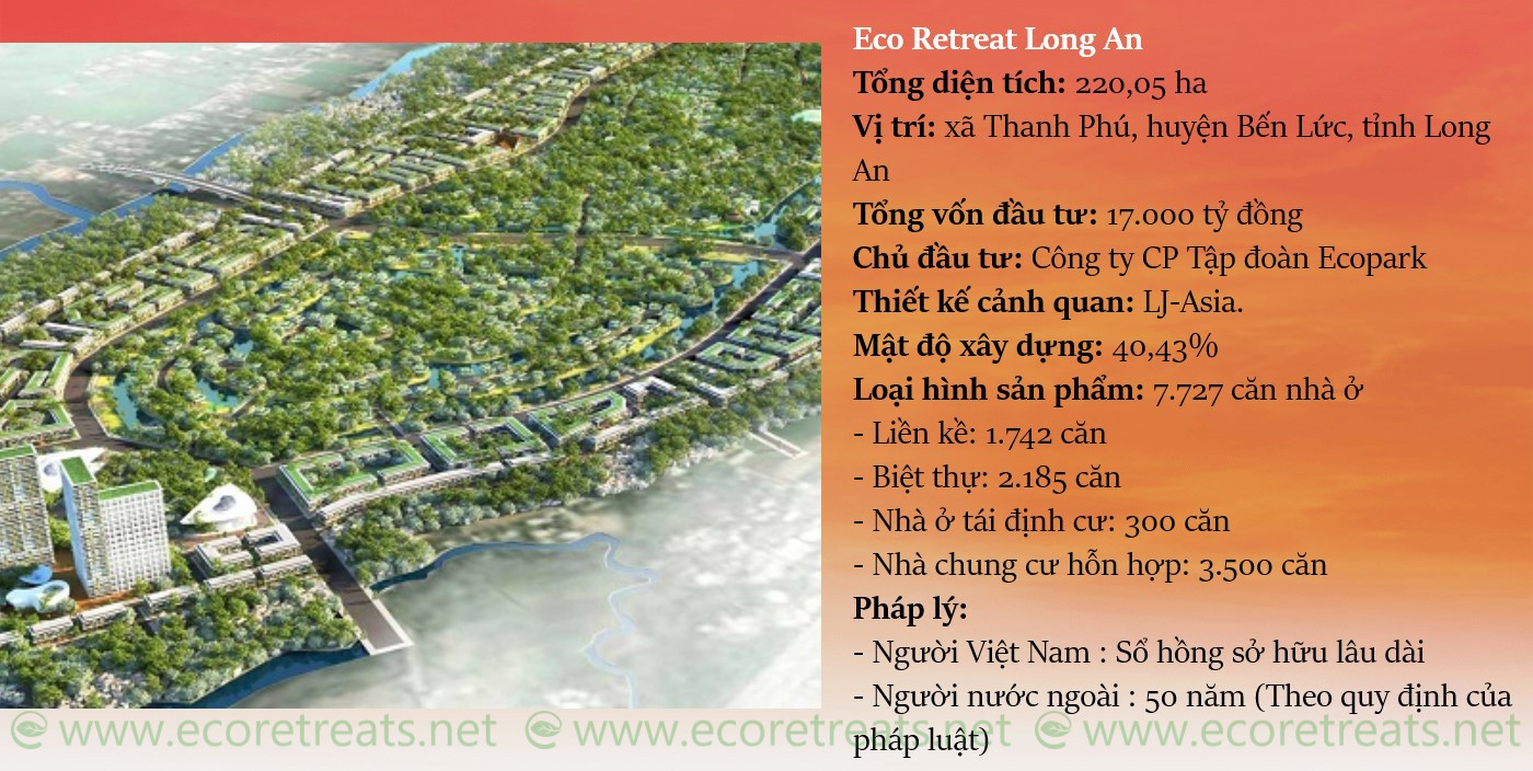 Tổng Quan Dự án Khu đô Thị Eco Retreat Long An
