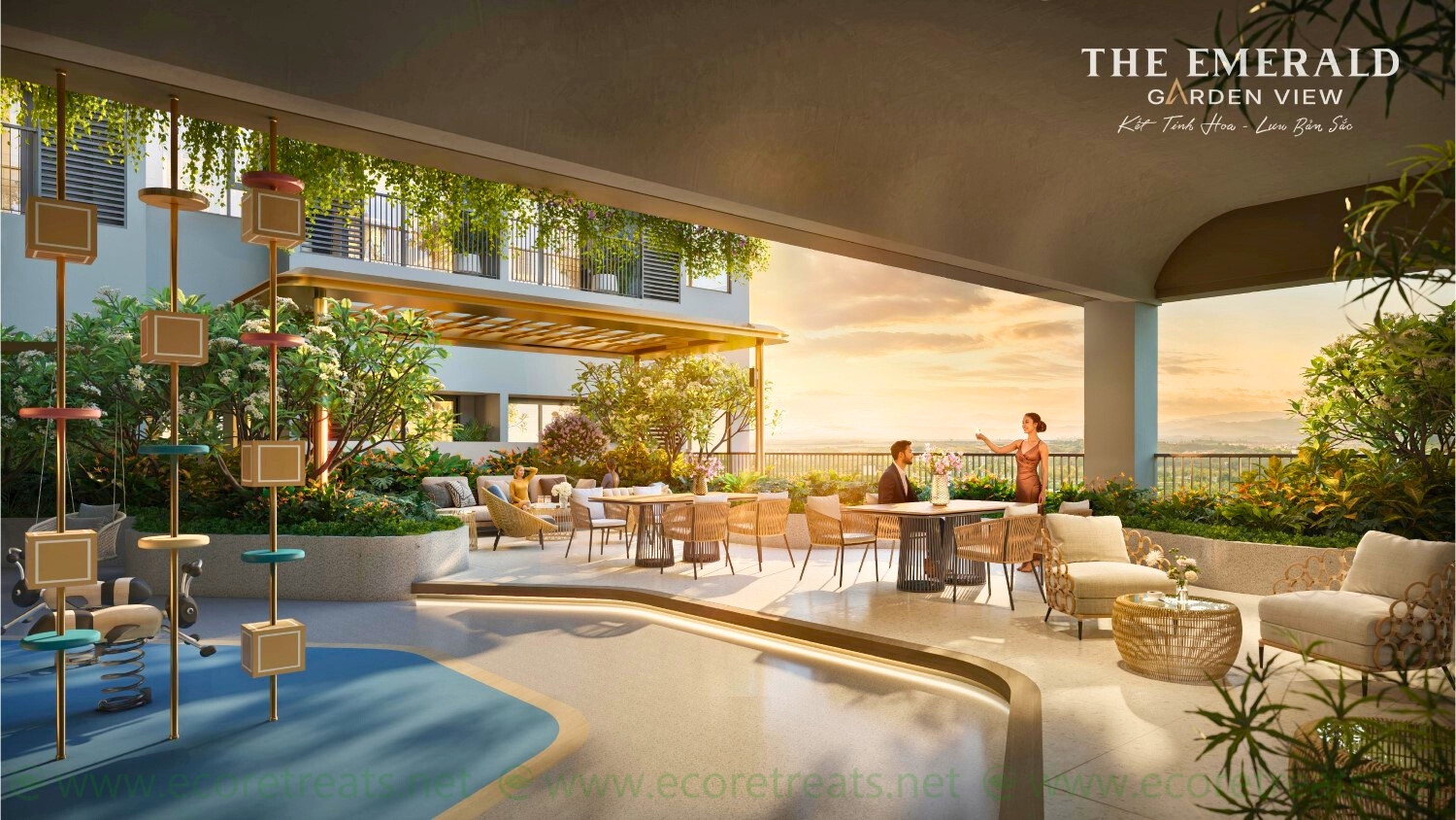 Khu Thư Giãn Tầng 4 The Emerald Garden View