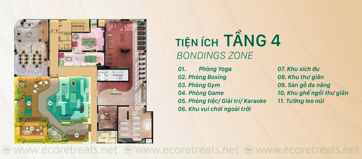 Tiện ích The Emerald Garden View_tầng 4